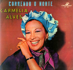 Capa do disco Correndo o norte, de Carmélia Alves
