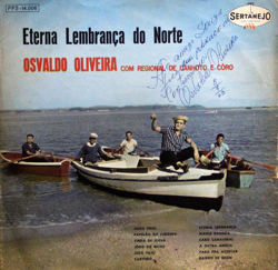 Capa do disco Eterna lembrança do norte, de Osvaldo Oliveira